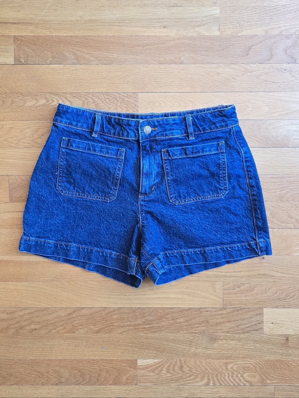 LOFT NWOT Blue High-Waist Palmer Jean Shorts | 6P